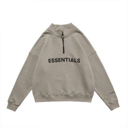 Fear of God Essentials Half Zip Hoodie - Essentials Clothing