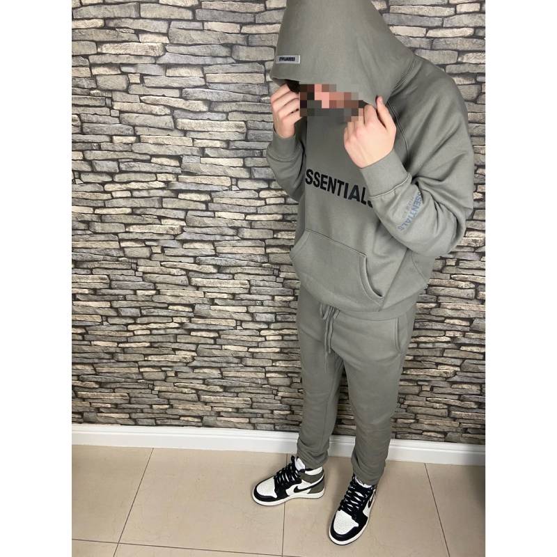 Fear Of God Essential Tracksuit Gray - Essentials Clothing