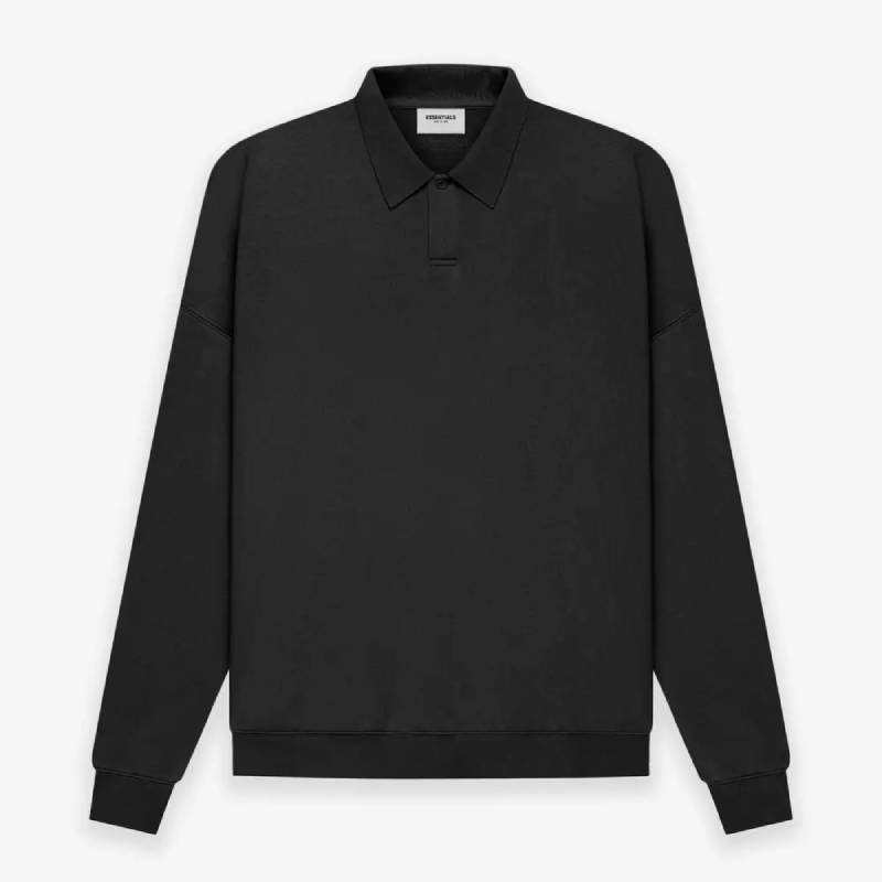 Fear of God ESSENTIALS Long Sleeve Polo Sweatshirt - Essentials Clothing