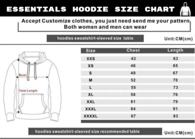 FEAR OF GOD ESSENTIALS HOODIE, Sizing & Fit